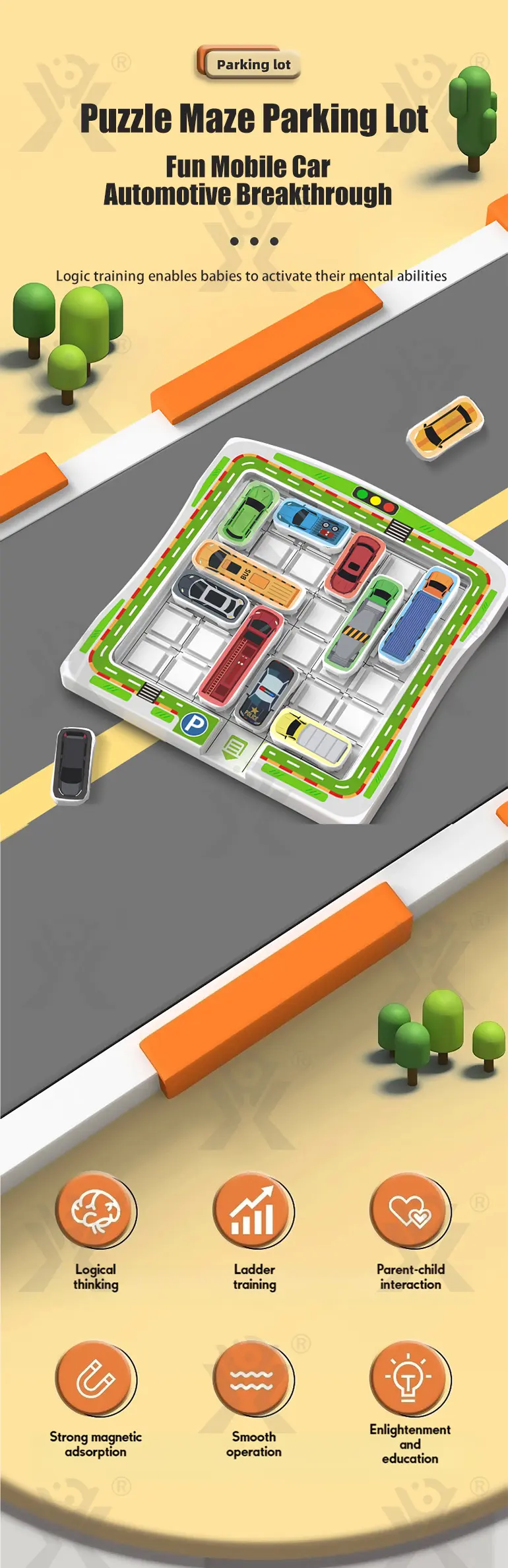Puzzle Parking Lot Game Supply (TG5124868) — product detail panel 1