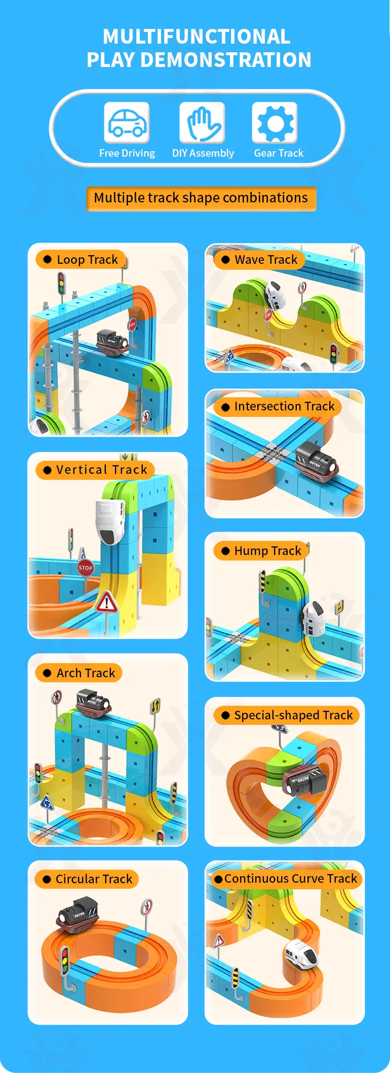 Magnetic Train Track Set, Electric Train Toy Set (TG5165768) — product detail panel 3