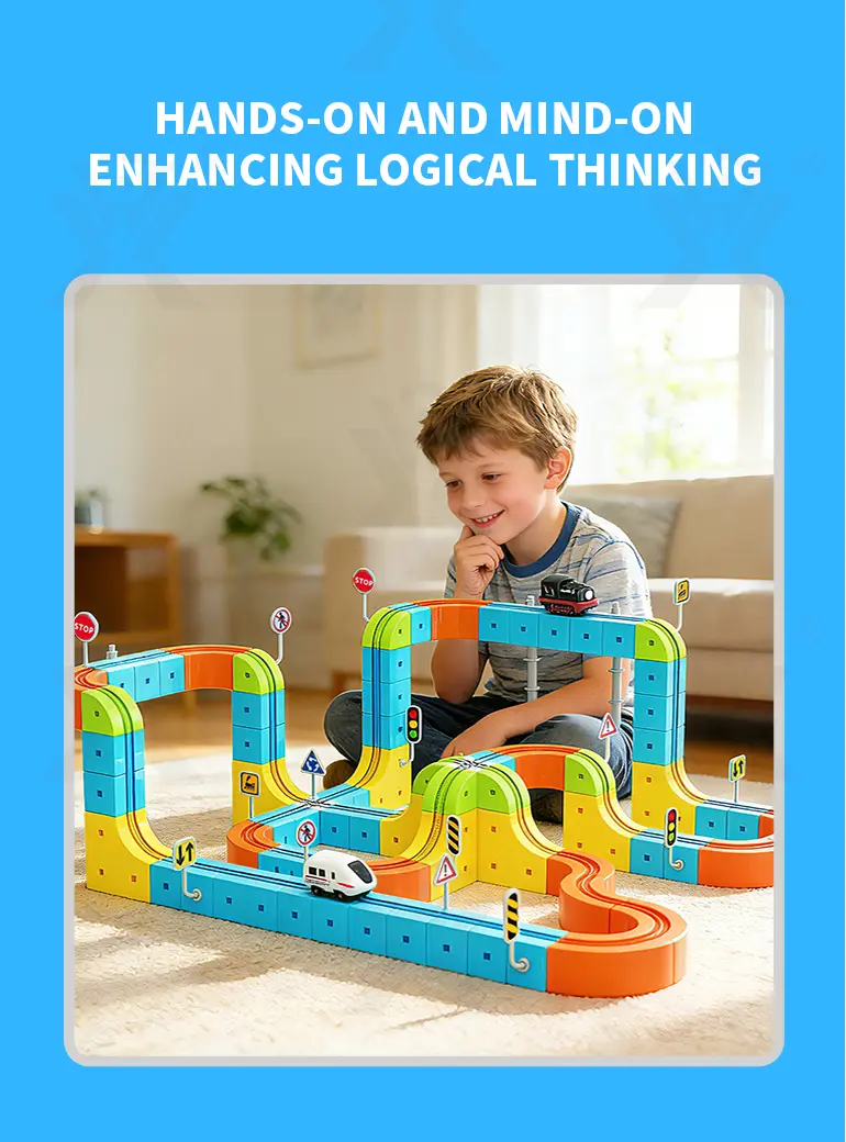 Magnetic Train Track Set, Electric Train Toy Set (TG5165768) — product detail panel 7