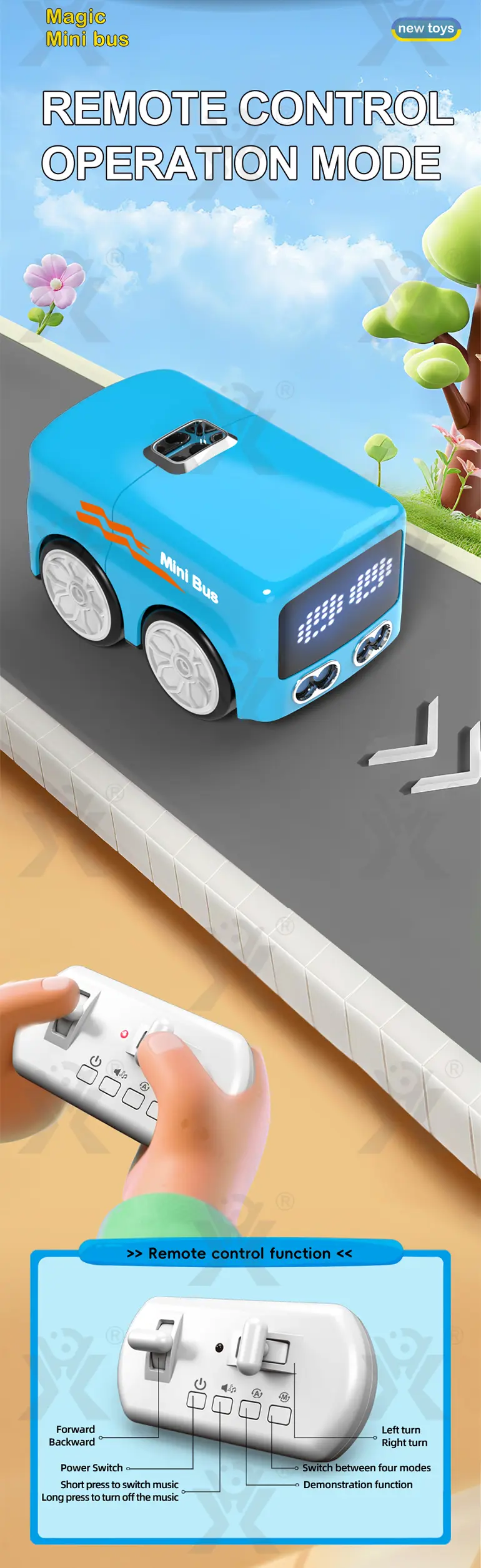 Magic RC Mini Bus, 4 Modes (TG5010734) — product detail panel 3