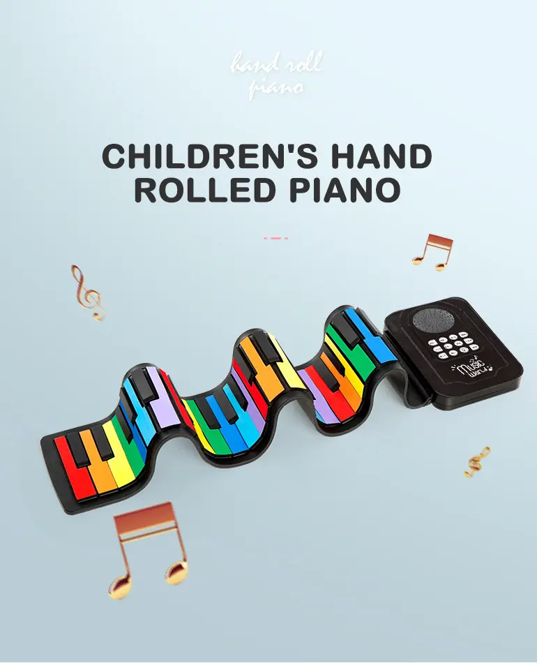 Digital Roll-Up Silicone Piano Keyboard (TG4480810) — product detail panel 1