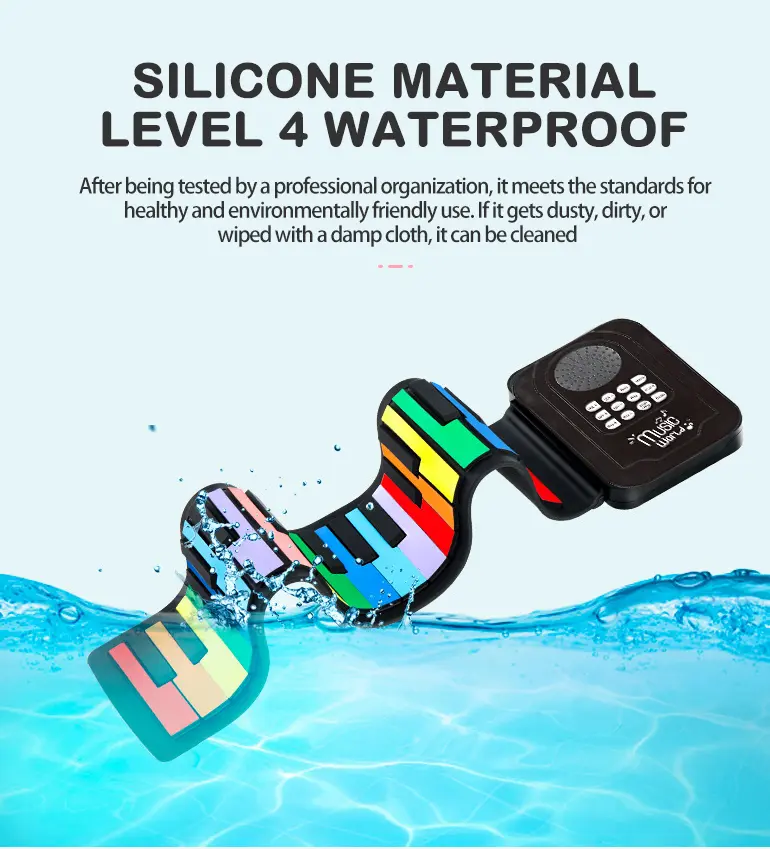Digital Roll-Up Silicone Piano Keyboard (TG4480810) — product detail panel 6