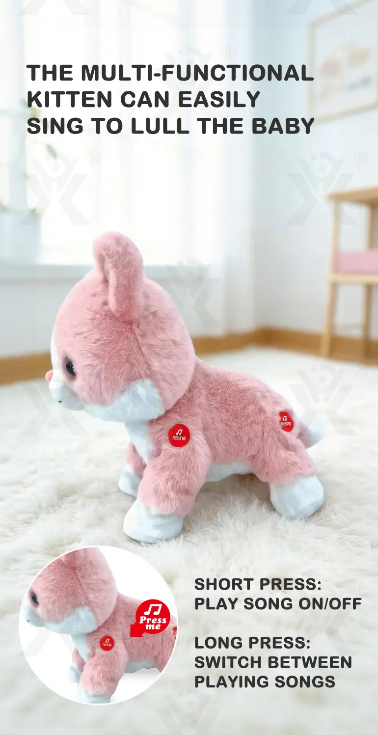 Interactive Plush Cat, Voice Commands Cute Cats (TG5165069) — product detail panel 2