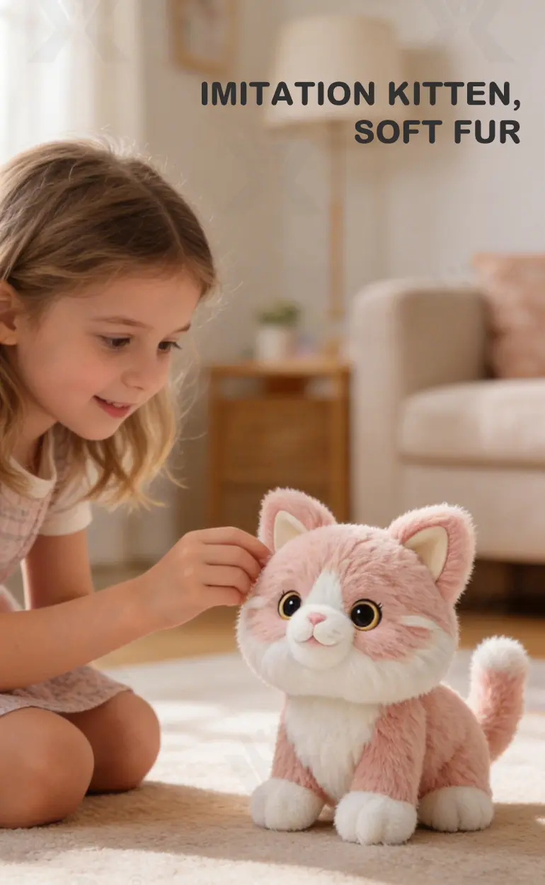 Interactive Plush Cat, Voice Commands Cute Cats (TG5165069) — product detail panel 4