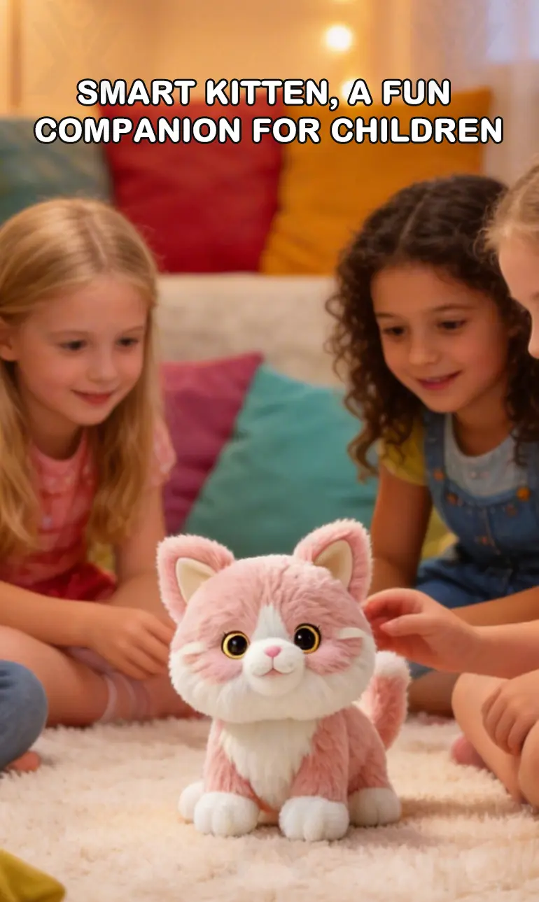 Interactive Plush Cat, Voice Commands Cute Cats (TG5165069) — product detail panel 5