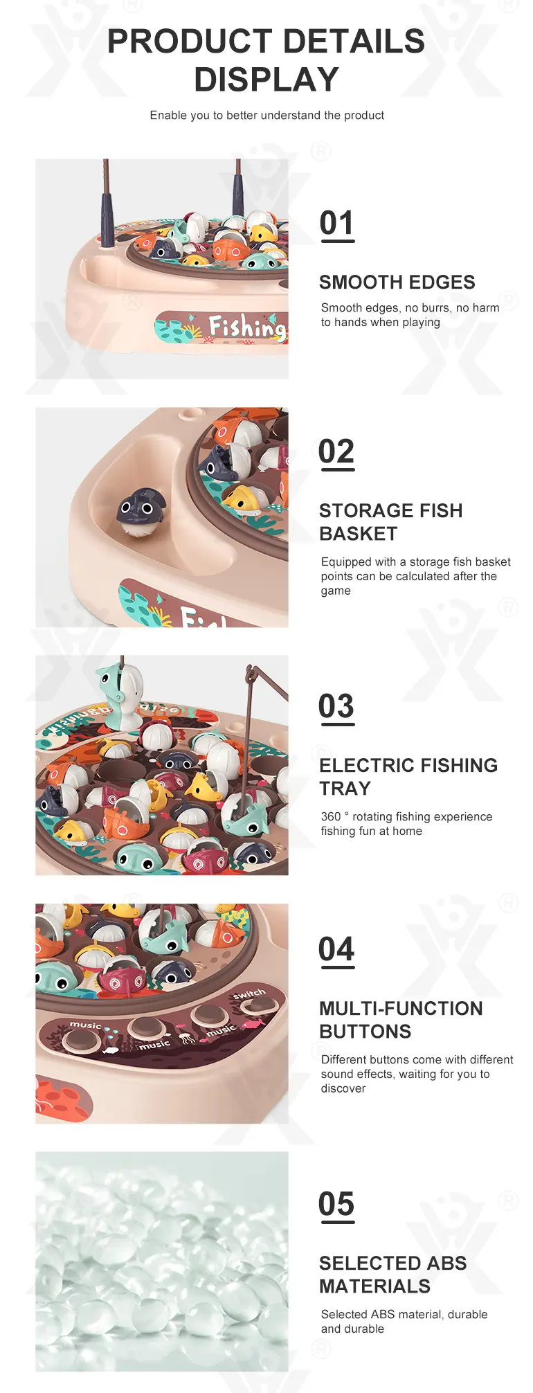 Magnetic Fishing Board Set, Rotating Fishing Game (TG2004370) — product detail panel 5