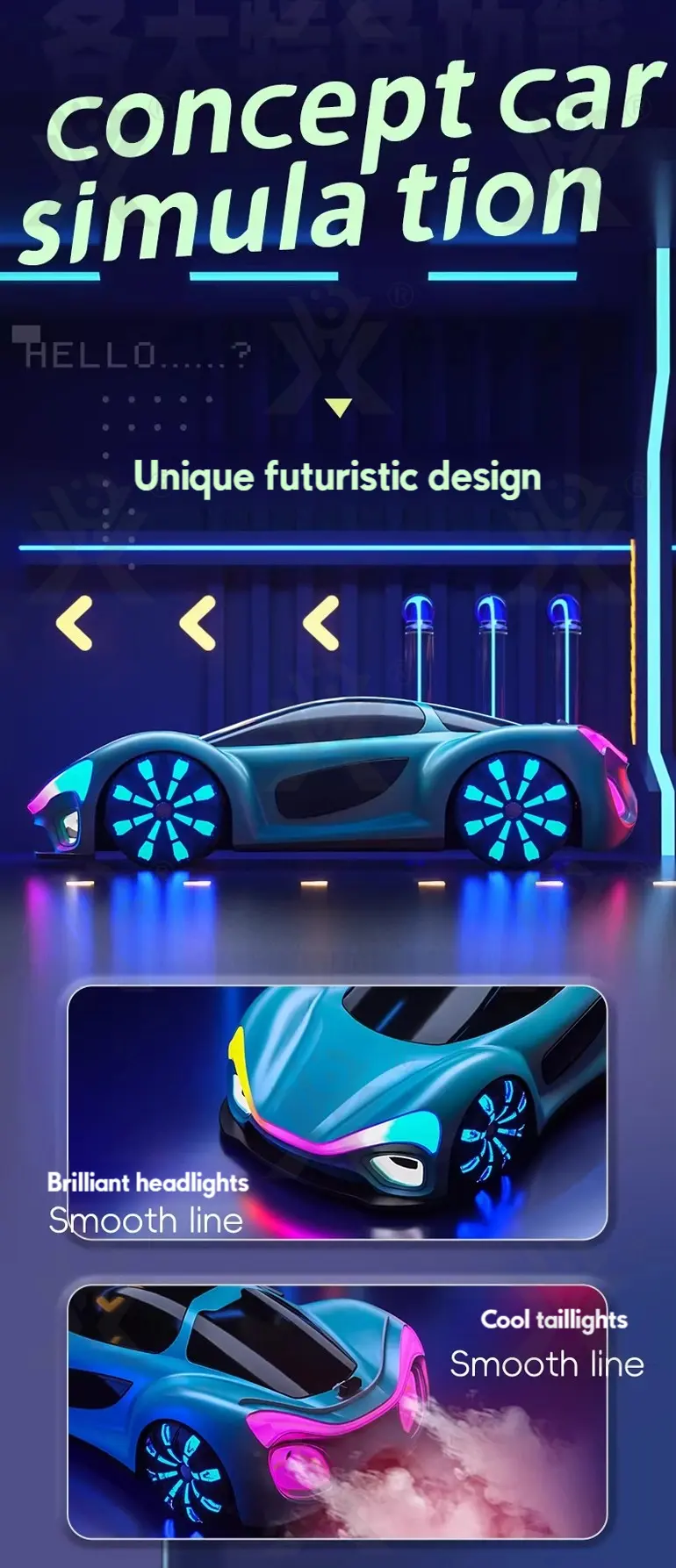 Sci-Fi RC Car Gesture With Sensing Gesture Function (TG5170035) — product detail panel 3