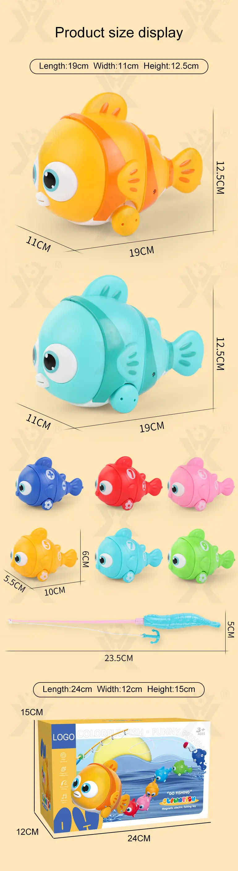 Magnetic Fishing Toy, Electric Moving Fish Bath Toys (TG4357878) — product detail panel 10