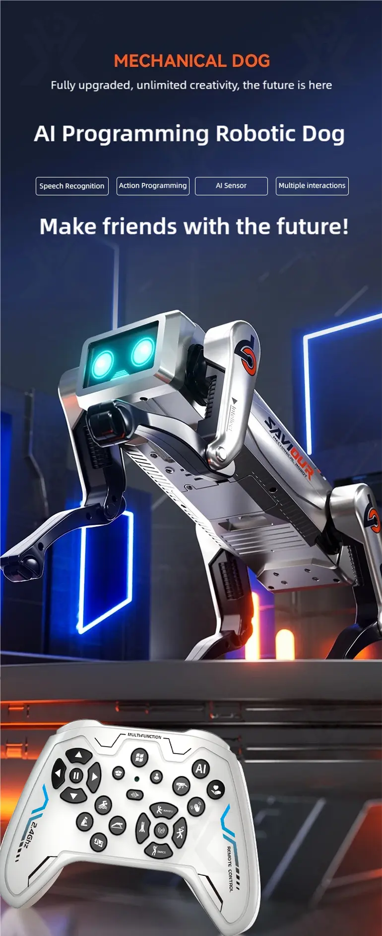 AI Interactive Robot Dog, Voice Control (TG5028139) — product detail panel 1
