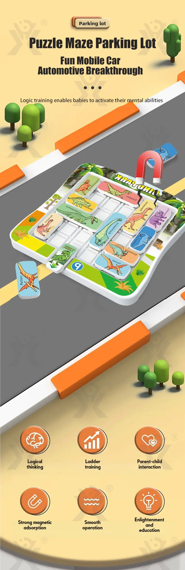 Puzzle Dinosaur Card Game (TG5124865) — product detail panel 1
