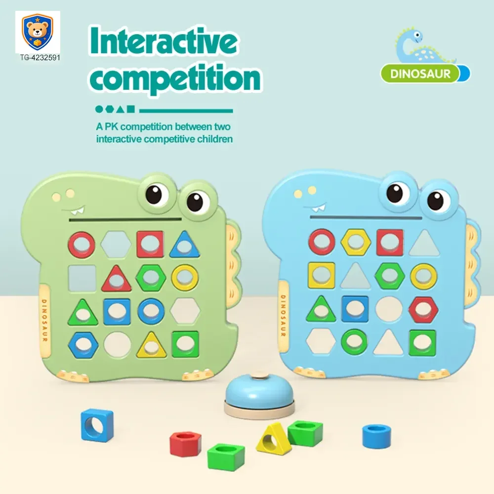 Shape Pairing Puzzle Toy, Dinosaur Outlook — product view 4