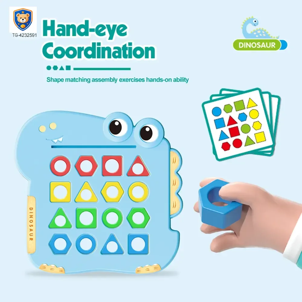 Shape Pairing Puzzle Toy, Dinosaur Outlook — product view 7