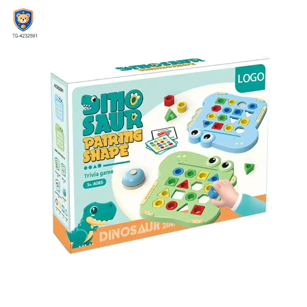 Shape Pairing Puzzle Toy, Dinosaur Outlook — product view 2