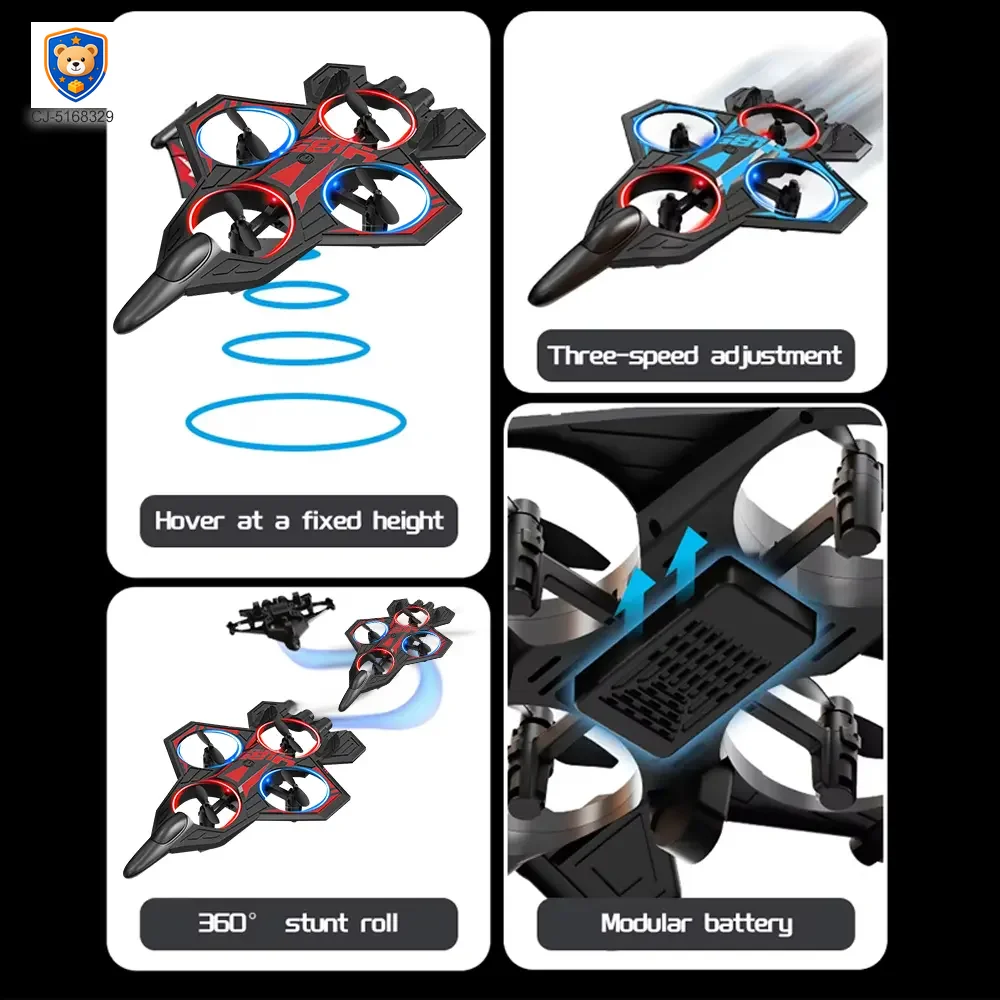 EPP Foam RC Fighter Toy, Modular Battery Detach — product view 2