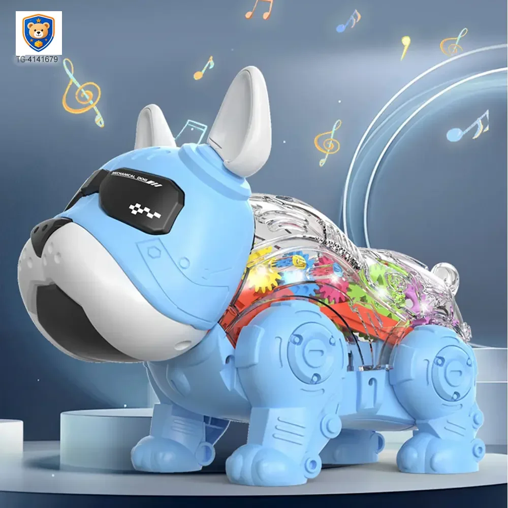 Walking Robot Dog Toy, Transparent Gear Rear — product view 3