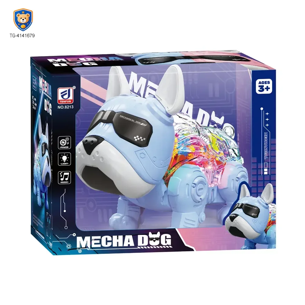 Walking Robot Dog Toy, Transparent Gear Rear — product view 6