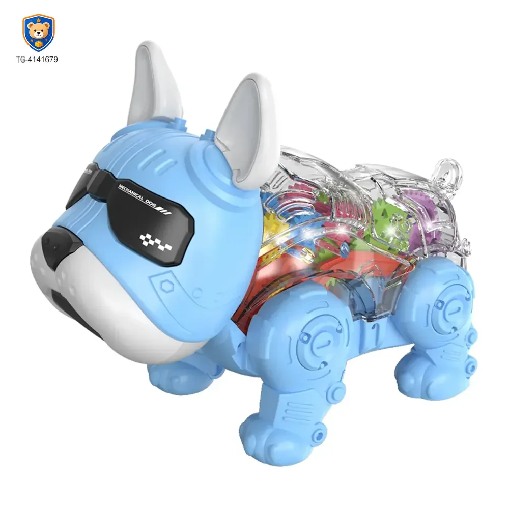 Walking Robot Dog Toy, Transparent Gear Rear — product view 7