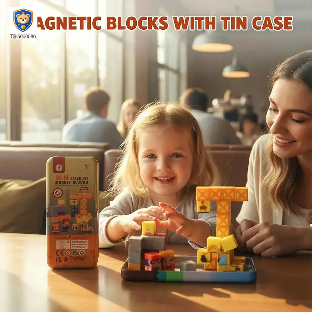 Travel Magnetic Blocks Toys, Portable Mini Size — product view 3