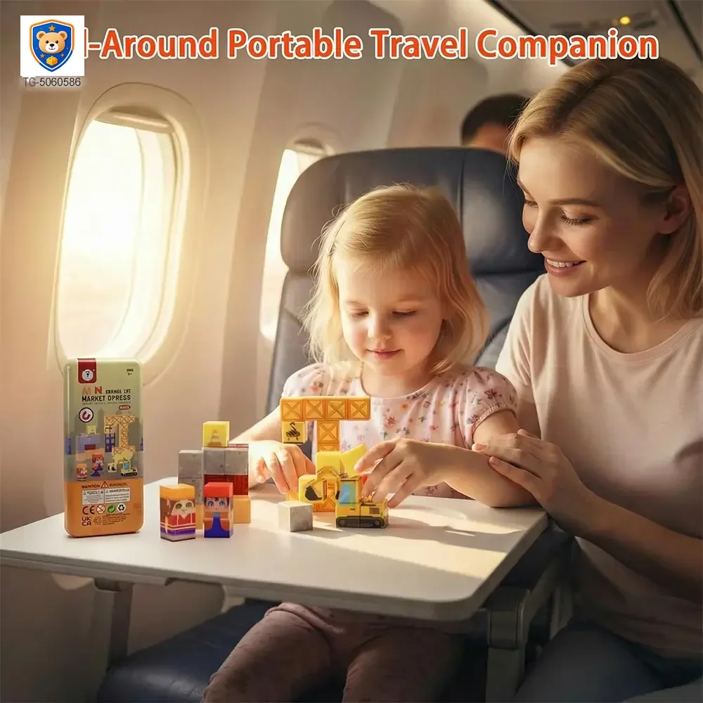 Travel Magnetic Blocks Toys, Portable Mini Size — product view 4