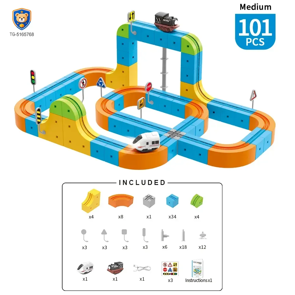 Magnetic Train Track Set, Electric Train Toy Set — product view 4