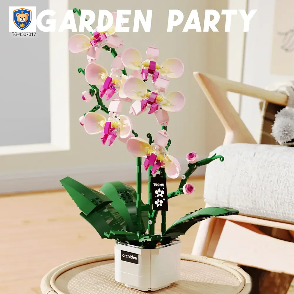 Flower Building Blocks Toy, Decor Use and Fun — product view 2