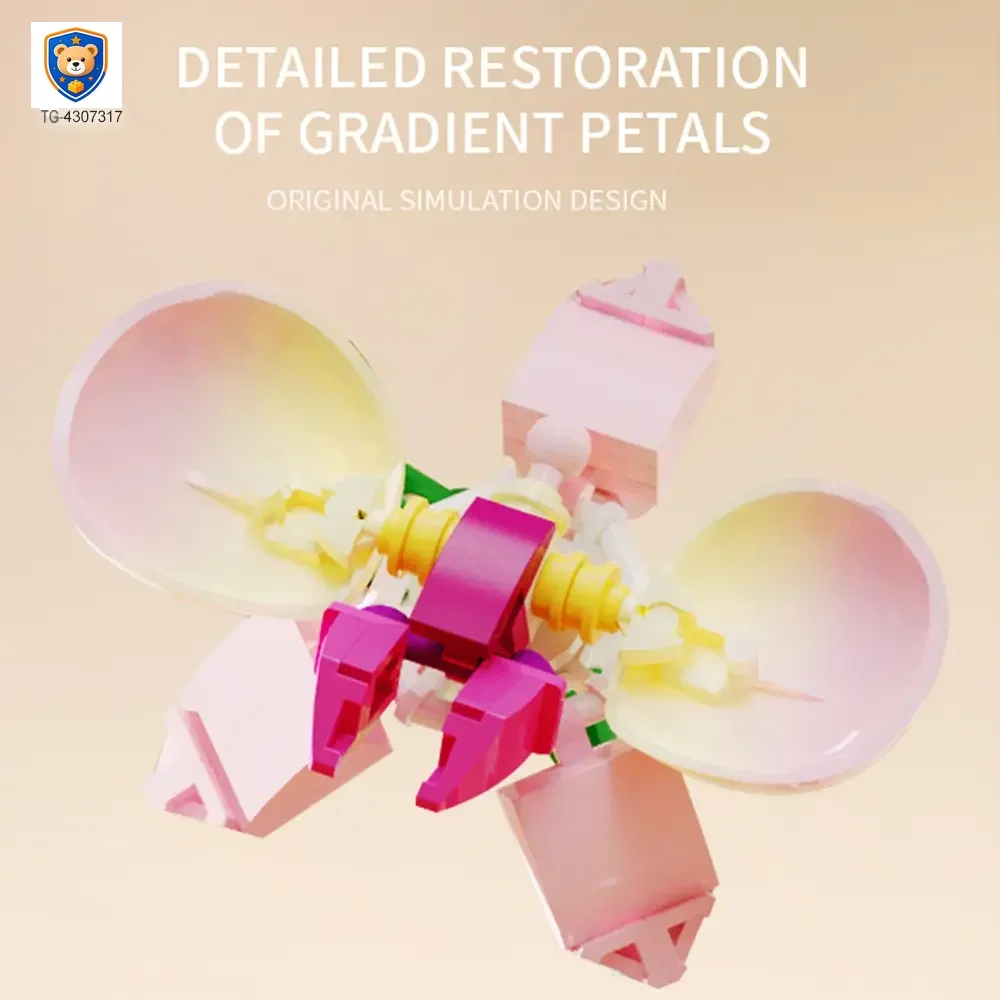 Flower Building Blocks Toy, Decor Use and Fun — product view 3