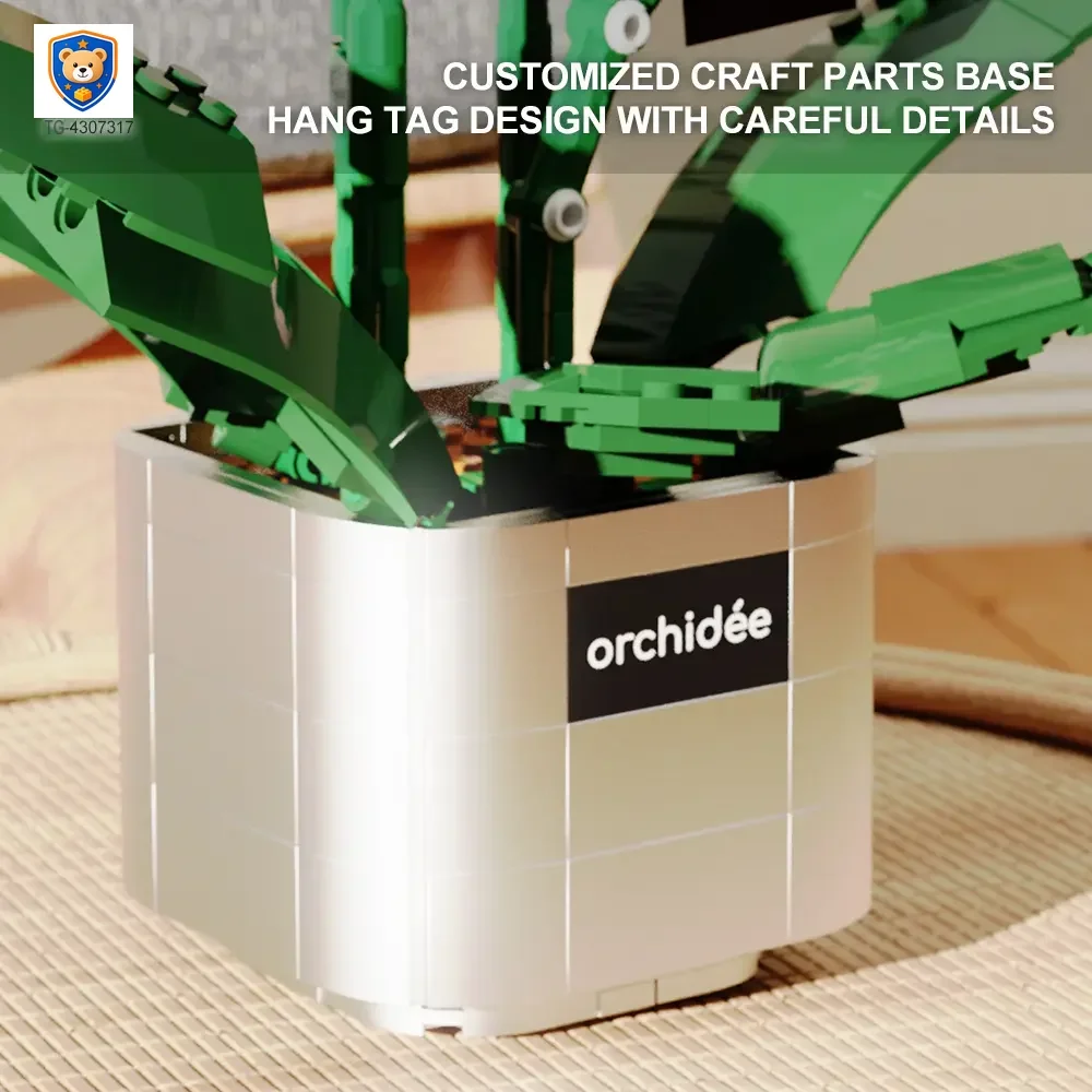 Flower Building Blocks Toy, Decor Use and Fun — product view 5