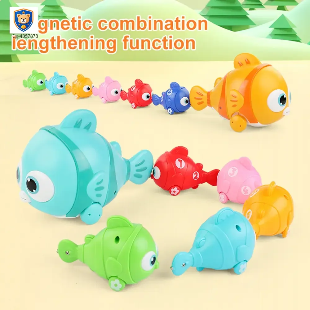 Magnetic Fishing Toy, Electric Moving Fish Bath Toys — product view 4
