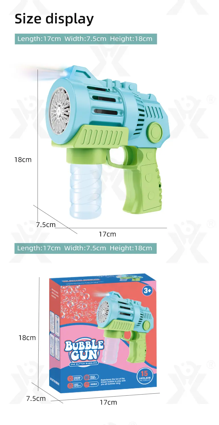 15-Hole Circulating Bubble Gun (TG4088619) — product detail panel 6