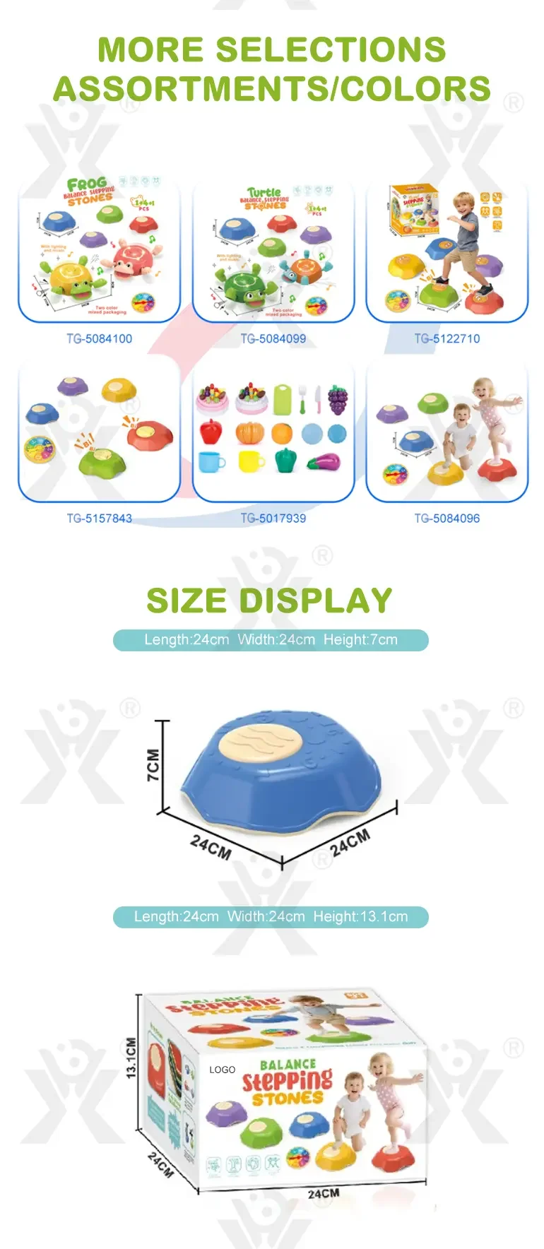 Balance Stepping Stones Toy, Factory Supply (TG5084096) — product detail panel 5