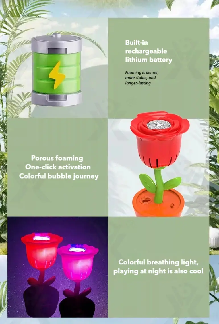 Electric Rose Bubble Machine (TG4908593) — product detail panel 2