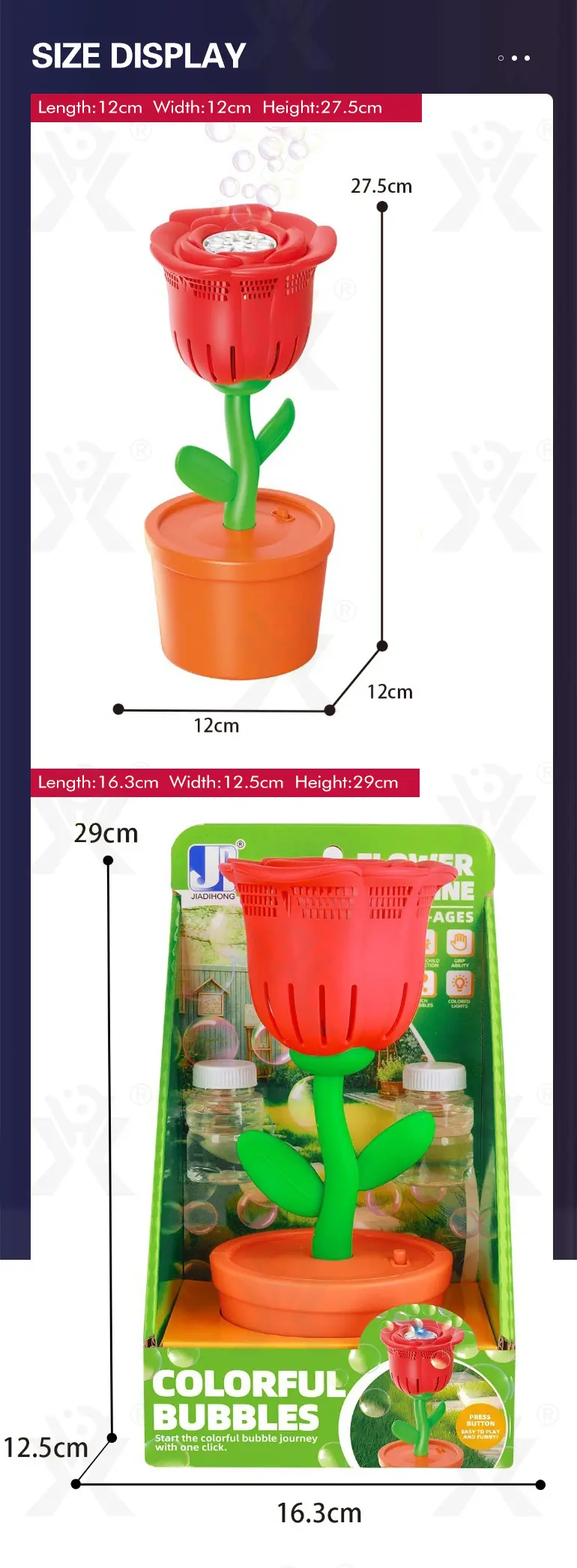 Electric Rose Bubble Machine (TG4908593) — product detail panel 9