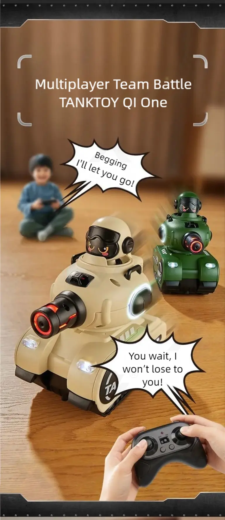 Infrared Combat Tank Supply, RC Tank Toy (TG5108003) — product detail panel 3