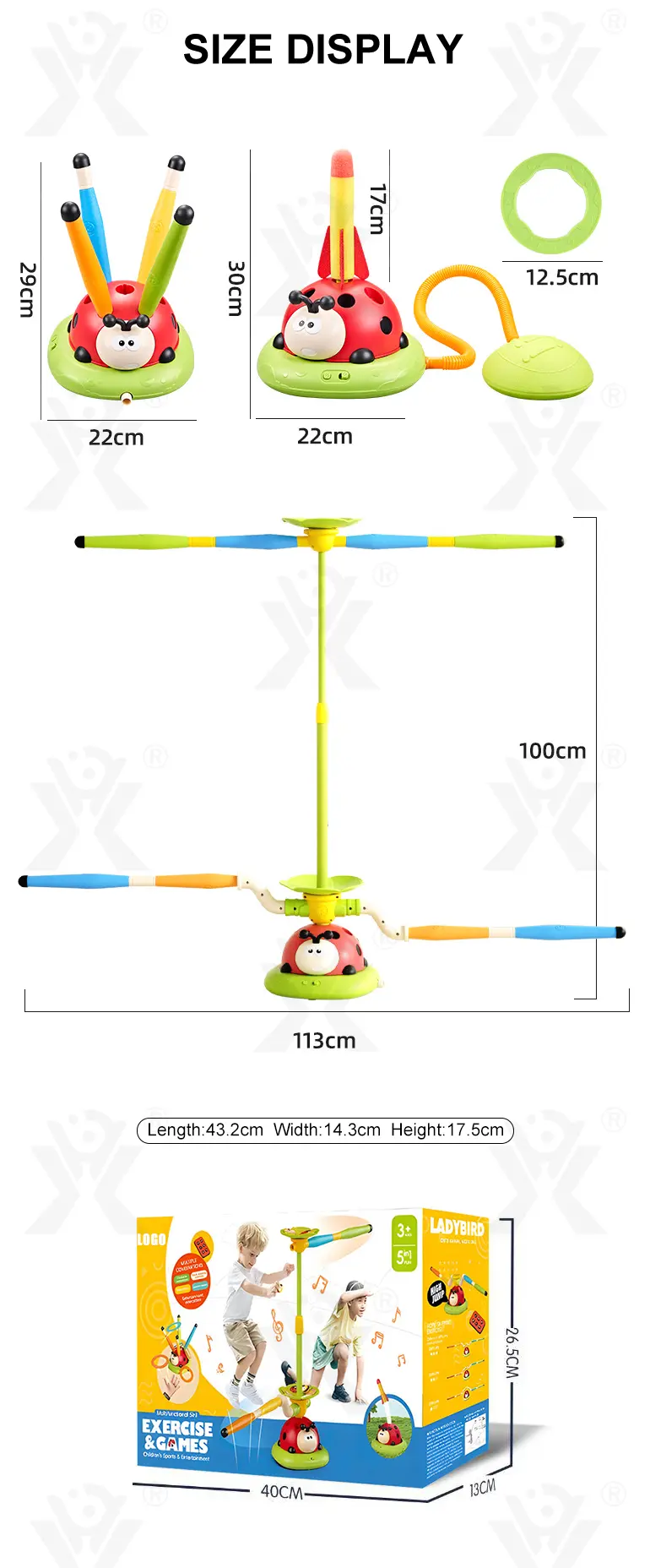 Exercise Machine Toy, 5 in 1 Musical Jump Toys (TG4524279) — product detail panel 7