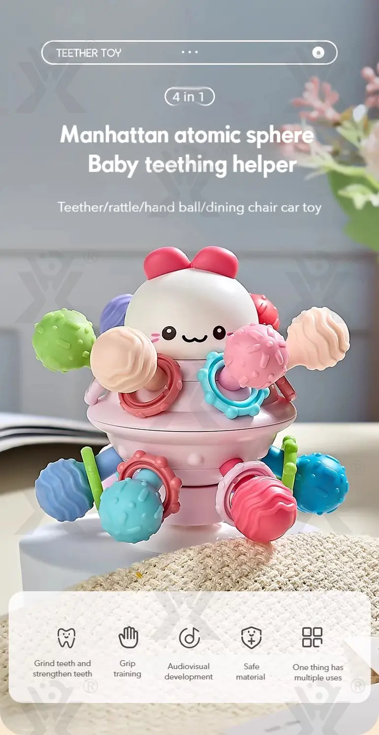 Manhattan Atomic Sphere Toy, Feledorashia Baby Toy, Montessori Sensory Toy Supply (TG4365013) — product detail panel 1