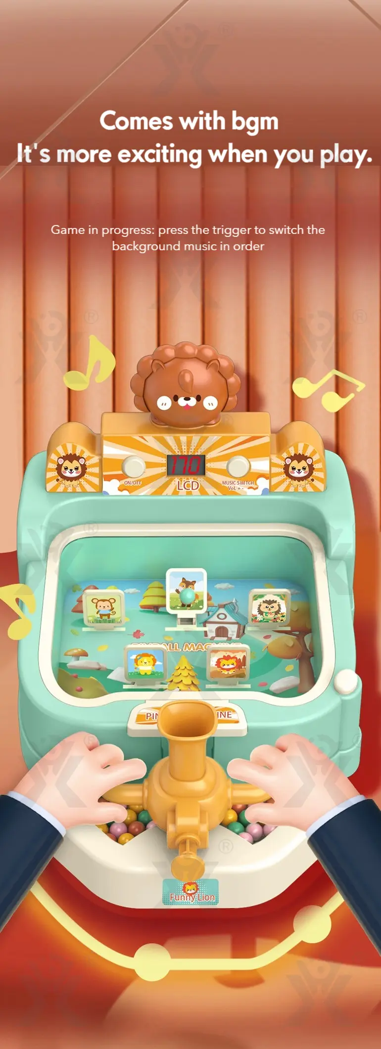 Kids Pinball Shooting Game, Developmental Board Toy (TG4398771) — product detail panel 6