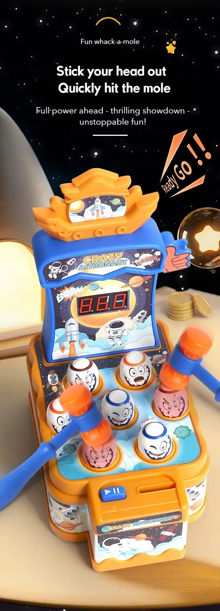 Kids Astronaut Whack-A-Mole Toy Game (TG4833246) — product detail panel 3