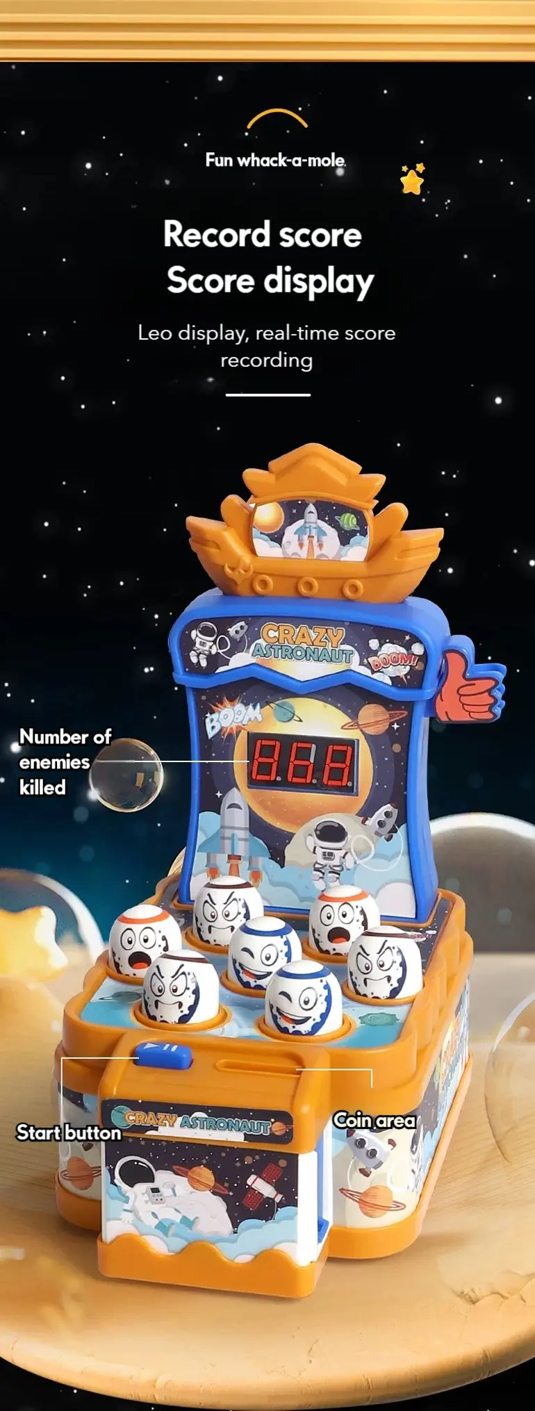 Kids Astronaut Whack-A-Mole Toy Game (TG4833246) — product detail panel 7