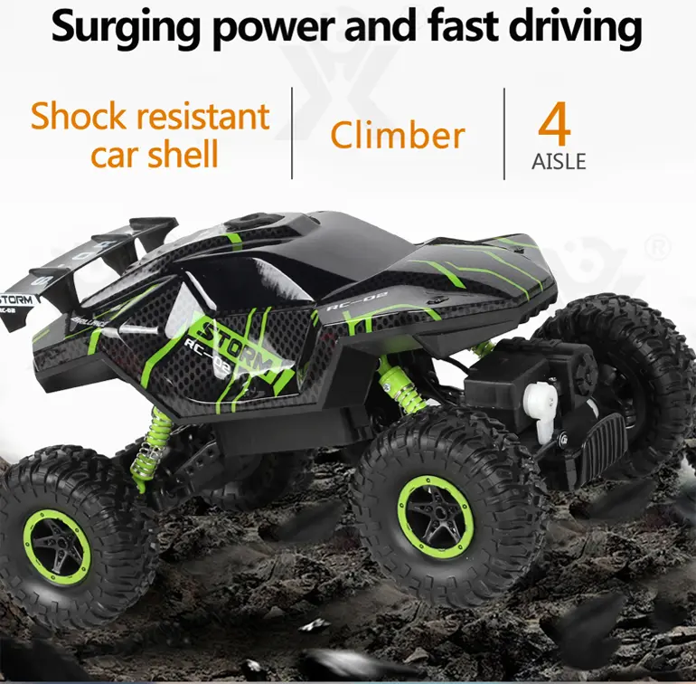 RC Cars 1/16 Scales, Spray Rock Crawler RC Car Toy (TG4279990) — product detail panel 4