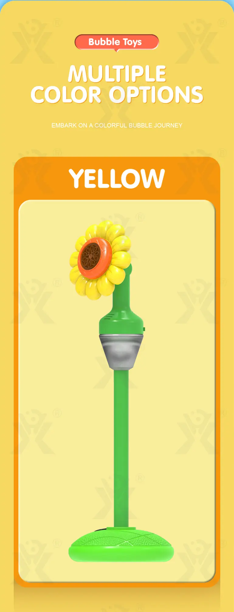 Sunflower Bubble Machine, Best For Party Game (TG5026314) — product detail panel 7