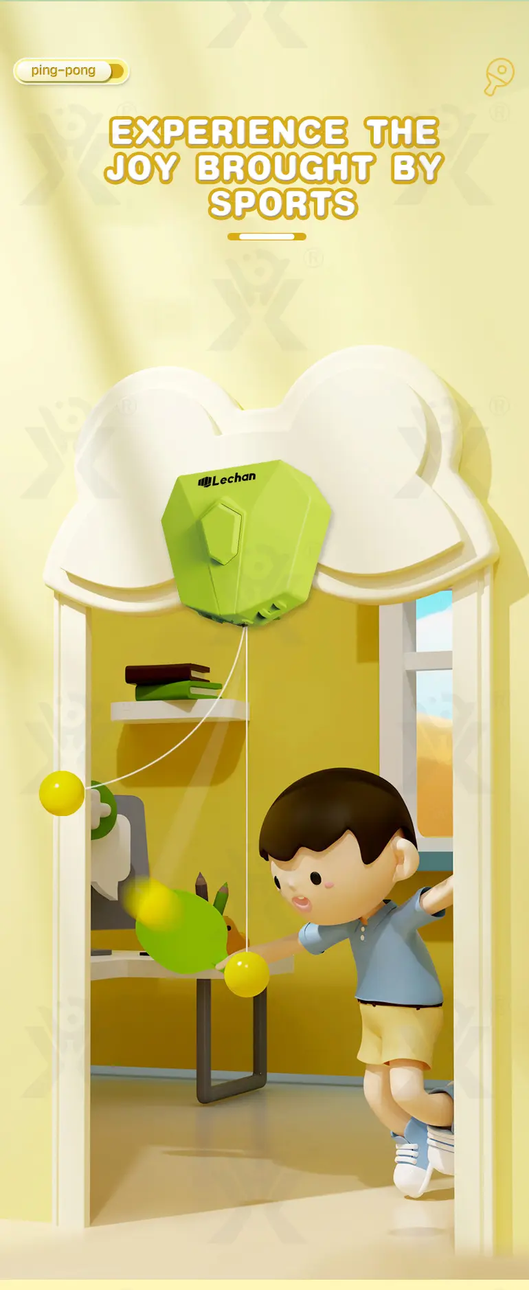 Table Tennis Trainer Toy, Ball Game (TG4840923) — product detail panel 2