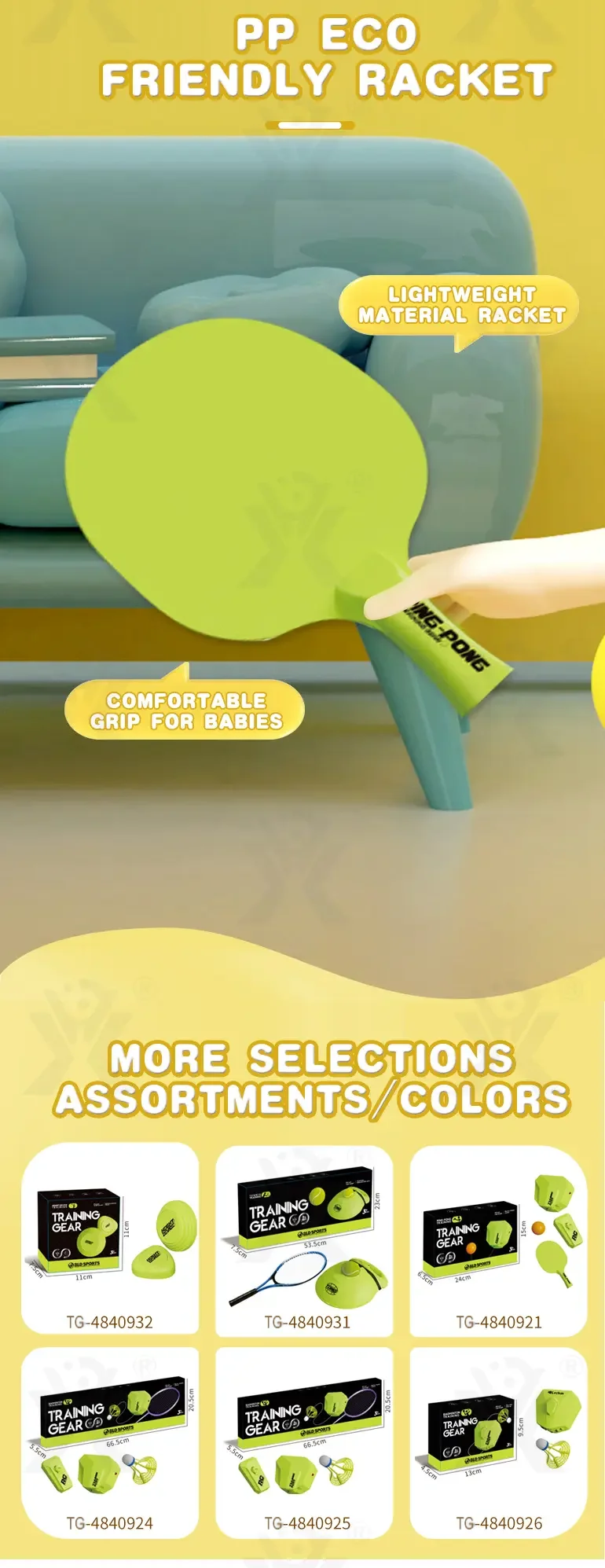 Table Tennis Trainer Toy, Ball Game (TG4840923) — product detail panel 5