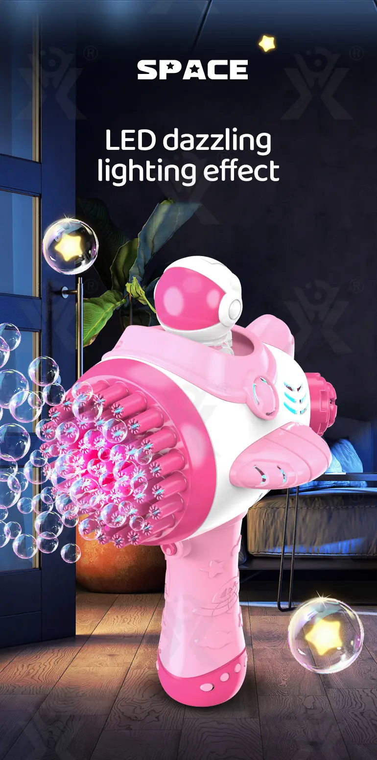 Astronaut Bubble Gun Toy, Spaceman Themed With 45 Holes (TG4208864) — product detail panel 6
