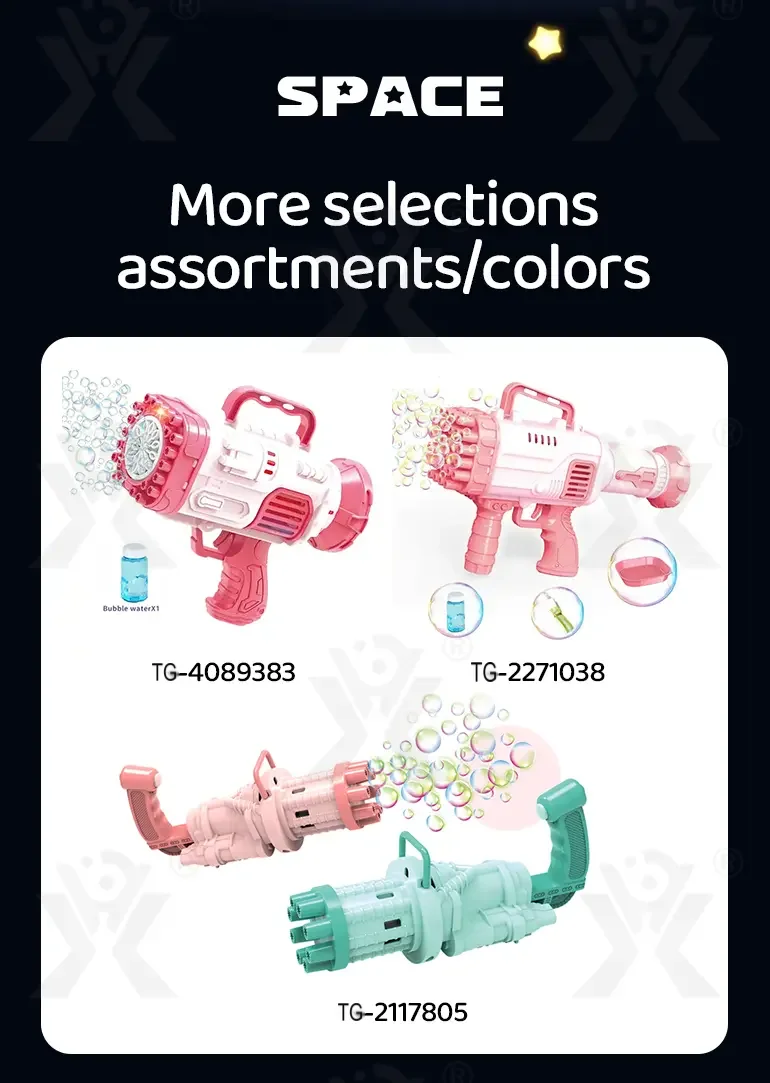 Astronaut Bubble Gun Toy, Spaceman Themed With 45 Holes (TG4208864) — product detail panel 8