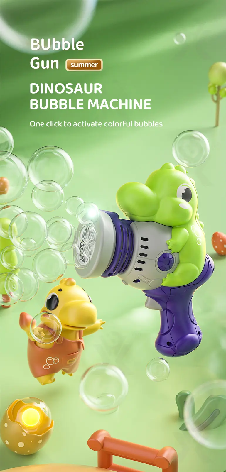 Dinosaur Bubble Gun (TG4087981) — product detail panel 1