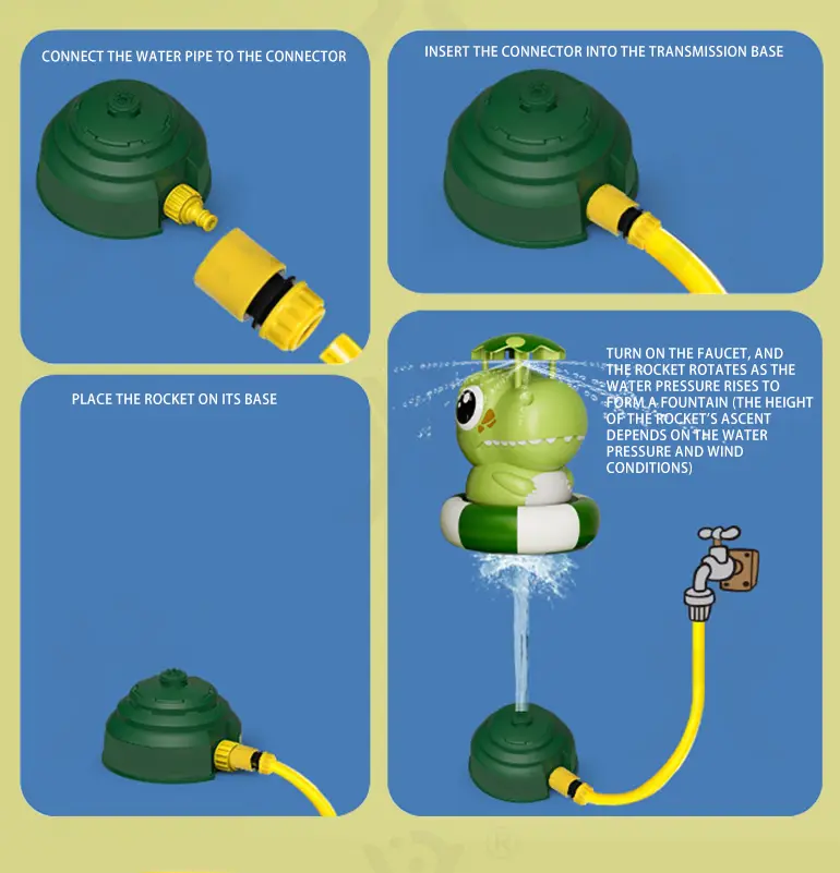 Dinosaur Water Rocket Sprinkler For Kids (TG4478034) — product detail panel 3