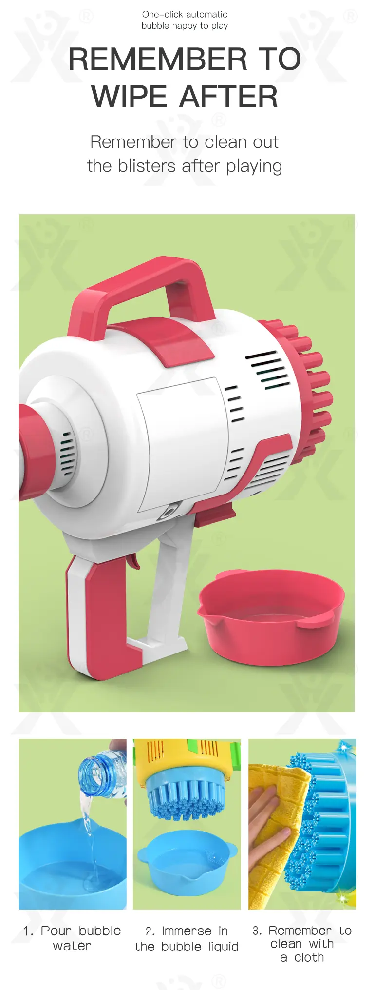 48-Hole Electric Bubble Machine -Summer toys For Kids (TG2370241) — product detail panel 6