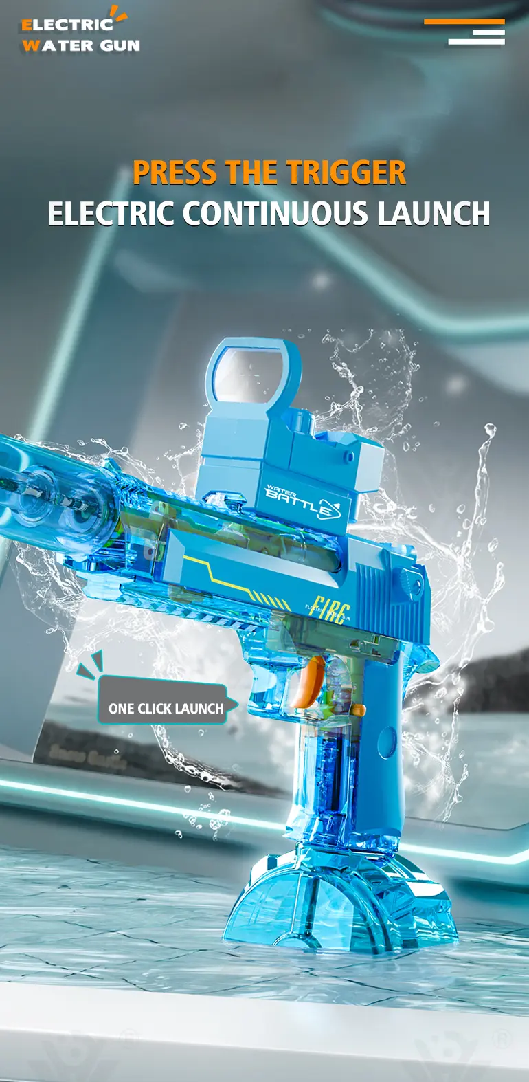 Semi-Automatic Electric Water Gun (TG4414242) — product detail panel 3