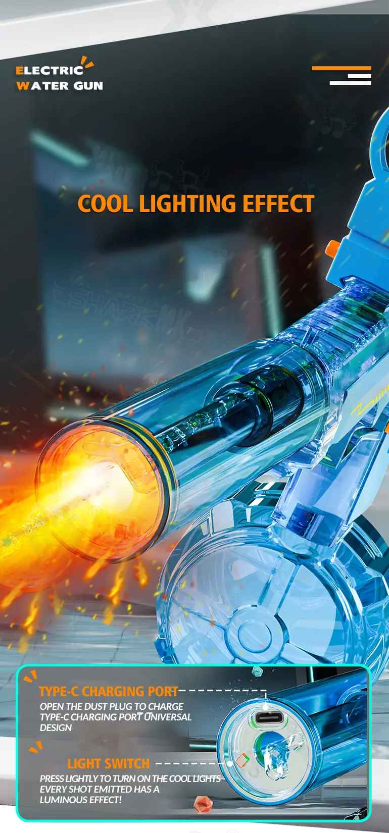Semi-Automatic Electric Water Gun (TG4414242) — product detail panel 6
