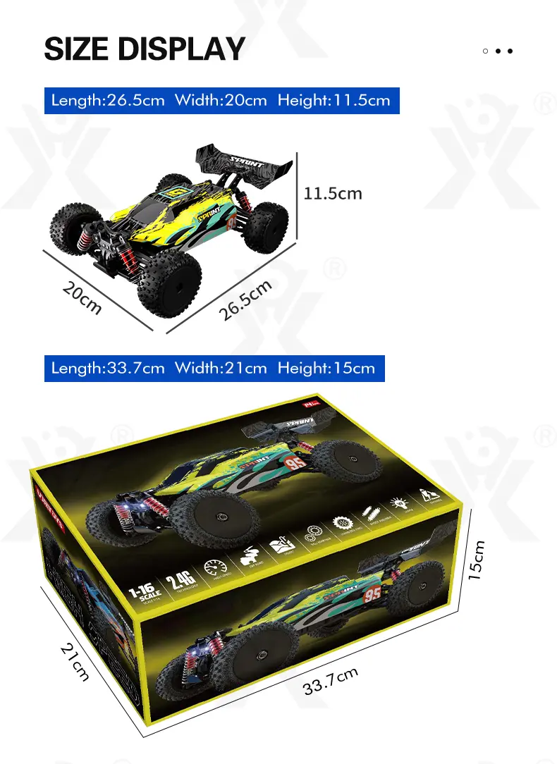 High-Speed RC Car, Fast Remote Control Car with 36KM/H Top Speed (TG4048968) — product detail panel 1